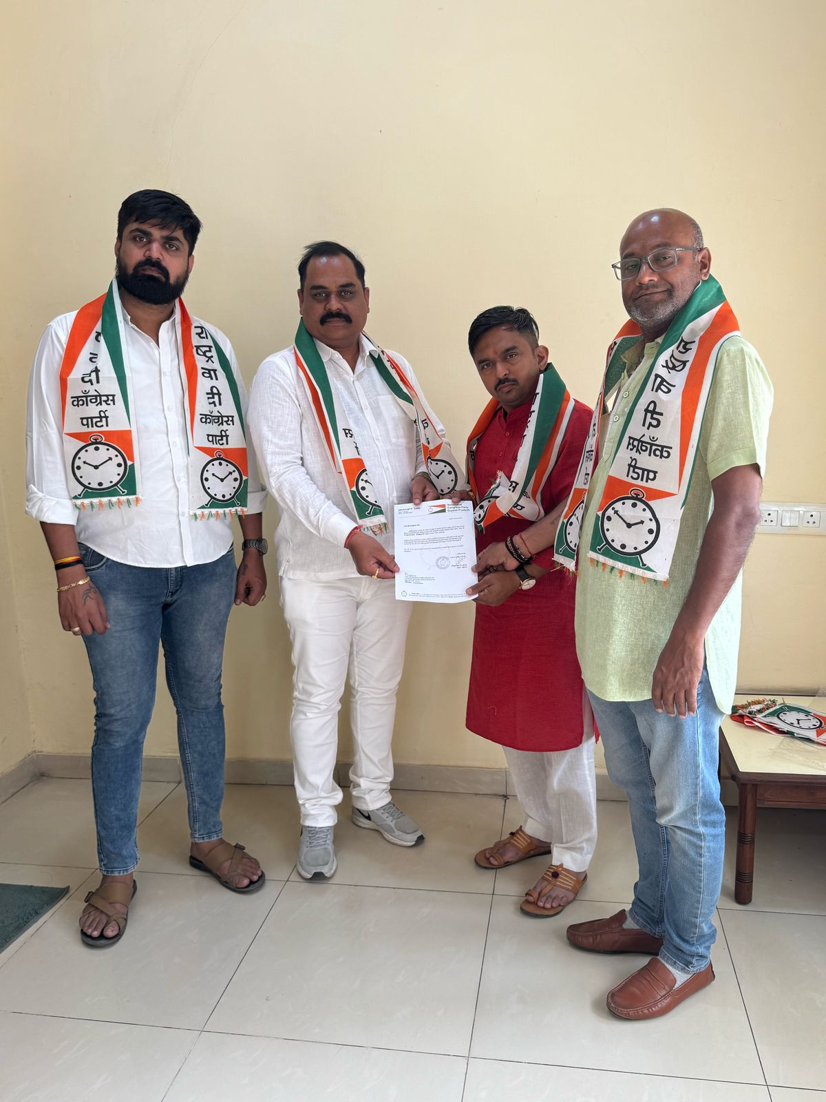 राष्ट्रवादी कांग्रेस पार्टी में गुजरात प्रदेश के उपाध्यक्ष बने अरुण पाण्डेय